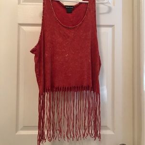 Distressed Trendy Muscle Tank for women